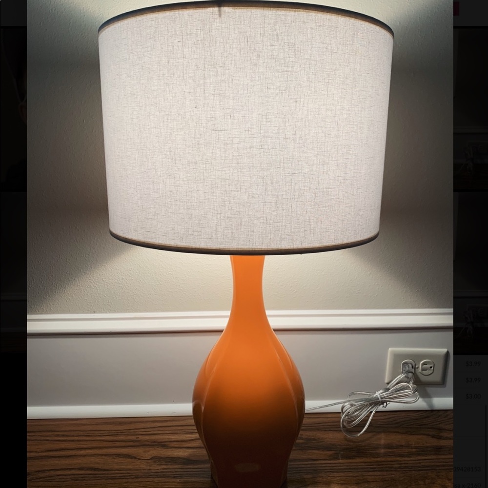 Tangerine Lamp (shade included)